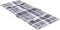 vidaXL - Tuinstoelkussens - 2 - st - hoge - rug - ruitpatroon - 120x50x3 - cm - grijs