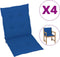 vidaXL - Tuinstoelkussens - 4 - st - 100x50x3 - cm - oxford - stof - koningsblauw