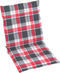 vidaXL - Tuinstoelkussens - 4 - st - 100x50x3 - cm - oxford - stof - ruitpatroon - rood