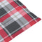 vidaXL - Tuinstoelkussens - 4 - st - 100x50x3 - cm - oxford - stof - ruitpatroon - rood
