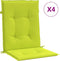 vidaXL - Tuinstoelkussens - 4 - st - 100x50x3 - cm - oxford - stof - heldergroen