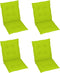 vidaXL - Tuinstoelkussens - 4 - st - 100x50x3 - cm - oxford - stof - heldergroen