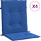 vidaXL - Tuinstoelkussens - 4 - st - 100x50x3 - cm - oxford - stof - koningsblauw