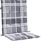 vidaXL - Tuinstoelkussens - 4 - st - 100x50x3 - cm - oxford - stof - ruitpatroon - grijs