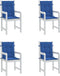 vidaXL - Tuinstoelkussens - 4 - st - 100x50x3 - cm - oxford - stof - koningsblauw