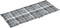 vidaXL - Tuinstoelkussens - 4 - st - 120x50x3 - cm - stof - ruitpatroon - grijs