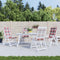 vidaXL - Tuinstoelkussens - 4 - st - 120x50x3 - cm - stof - ruitpatroon - rood