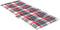 vidaXL - Tuinstoelkussens - 4 - st - 120x50x3 - cm - stof - ruitpatroon - rood