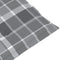 vidaXL - Tuinstoelkussens - 4 - st - 120x50x3 - cm - stof - ruitpatroon - grijs