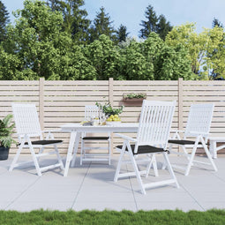 vidaXL - Tuinstoelkussens - 4 - st - 40x40x3 - cm - oxford - stof - zwart