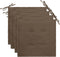 vidaXL - Tuinstoelkussens - 4 - st - 40x40x3 - cm - oxford - stof - taupe