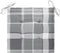 vidaXL - Tuinstoelkussens - 4 - st - 40x40x3 - cm - oxford - stof - ruitpatroon - grijs