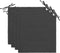 vidaXL - Tuinstoelkussens - 4 - st - 40x40x3 - cm - oxford - stof - antracietkleurig