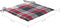vidaXL - Tuinstoelkussens - 4 - st - 40x40x3 - cm - oxford - stof - ruitpatroon - rood