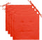 vidaXL - Tuinstoelkussens - 4 - st - 40x40x3 - cm - oxford - stof - rood