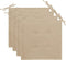 vidaXL - Tuinstoelkussens - 4 - st - 40x40x3 - cm - oxford - stof - beige