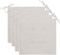 vidaXL - Tuinstoelkussens - 4 - st - 40x40x3 - cm - oxford - stof - crèmekleurig