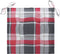 vidaXL - Tuinstoelkussens - 4 - st - 40x40x3 - cm - oxford - stof - ruitpatroon - rood
