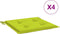 vidaXL - Tuinstoelkussens - 4 - st - 40x40x3 - cm - oxford - stof - felgroen