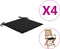 vidaXL - Tuinstoelkussens - 4 - st - 40x40x3 - cm - oxford - stof - zwart