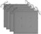 vidaXL - Tuinstoelkussens - 4 - st - 40x40x3 - cm - oxford - stof - grijs