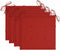 vidaXL - Tuinstoelkussens - 4 - st - 40x40x3 - cm - oxford - stof - rood