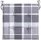 vidaXL - Tuinstoelkussens - 4 - st - 40x40x3 - cm - oxford - stof - ruitpatroon - grijs