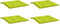 vidaXL - Tuinstoelkussens - 4 - st - 40x40x3 - cm - oxford - stof - felgroen