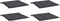 vidaXL - Tuinstoelkussens - 4 - st - 40x40x3 - cm - oxford - stof - antracietkleurig