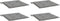 vidaXL - Tuinstoelkussens - 4 - st - 40x40x3 - cm - oxford - stof - grijs