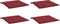 vidaXL - Tuinstoelkussens - 4 - st - 40x40x3 - cm - oxford - stof - wijnrood