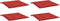 vidaXL - Tuinstoelkussens - 4 - st - 40x40x3 - cm - oxford - stof - rood