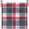 vidaXL - Tuinstoelkussens - 4 - st - 40x40x3 - cm - oxford - stof - ruitpatroon - rood