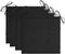 vidaXL - Tuinstoelkussens - 4 - st - 40x40x3 - cm - oxford - stof - zwart
