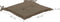 vidaXL - Tuinstoelkussens - 4 - st - 40x40x3 - cm - oxford - stof - taupe