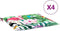vidaXL - Tuinstoelkussens - 4 - st - 40x40x3 - cm - stof - meerkleurig