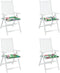 vidaXL - Tuinstoelkussens - 4 - st - 40x40x3 - cm - stof - meerkleurig