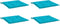 vidaXL - Tuinstoelkussens - 4 - st - 40x40x3 - cm - stof - turquoise