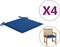 vidaXL - Tuinstoelkussens - 4 - st - 50x50x3 - cm - oxford - stof - koningsblauw