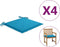 vidaXL - Tuinstoelkussens - 4 - st - 50x50x3 - cm - oxford - stof - blauw