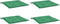 vidaXL - Tuinstoelkussens - 4 - st - 50x50x3 - cm - oxford - stof - groen