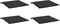 vidaXL - Tuinstoelkussens - 4 - st - 50x50x3 - cm - oxford - stof - zwart