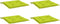 vidaXL - Tuinstoelkussens - 4 - st - 50x50x3 - cm - oxford - stof - felgroen