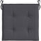 vidaXL - Tuinstoelkussens - 4 - st - 50x50x3 - cm - oxford - stof - antracietkleurig