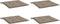 vidaXL - Tuinstoelkussens - 4 - st - 50x50x3 - cm - oxford - stof - taupe