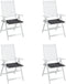vidaXL - Tuinstoelkussens - 4 - st - 50x50x3 - cm - oxford - stof - antracietkleurig