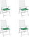 vidaXL - Tuinstoelkussens - 4 - st - 50x50x3 - cm - oxford - stof - groen