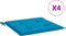vidaXL - Tuinstoelkussens - 4 - st - 50x50x3 - cm - oxford - stof - blauw
