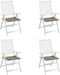 vidaXL - Tuinstoelkussens - 4 - st - 50x50x3 - cm - oxford - stof - taupe