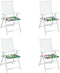 vidaXL - Tuinstoelkussens - 4 - st - 50x50x3 - cm - stof - meerkleurig